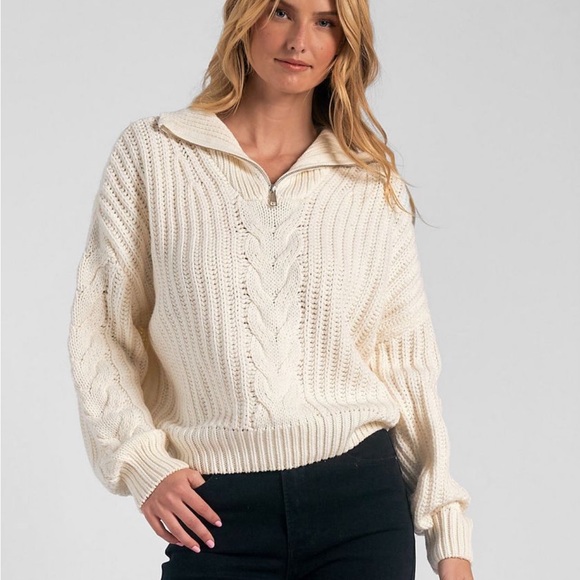 Shopelan.com Elan Everest Sweater white - Picture 1 of 8